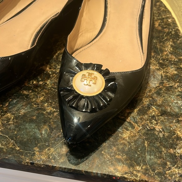 Tory Burch Pointed Toe Patent Leather Flats black - Picture 5 of 7